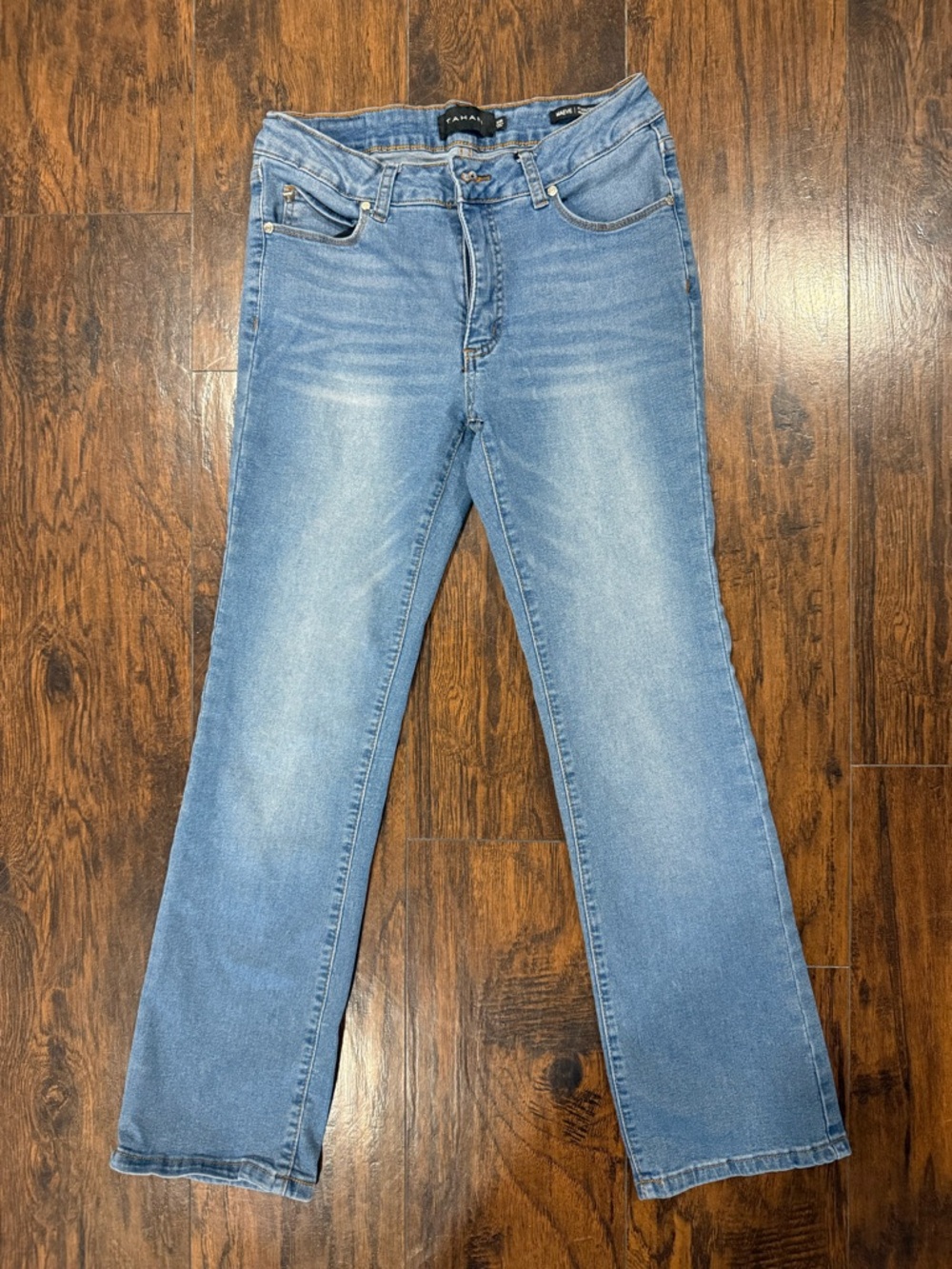 Tahari Light Blue Straight Leg Jeans